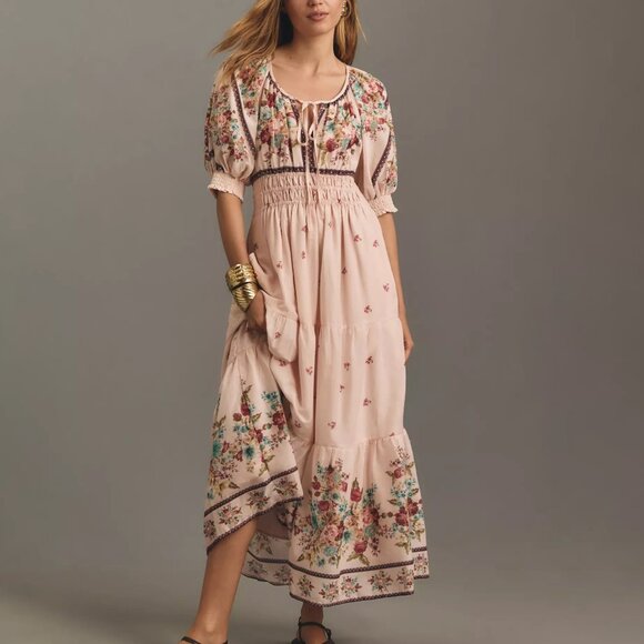 Anthropologie Dresses & Skirts - Anthropologie The Somerset Maxi Dress: Puff-Sleeve Edition